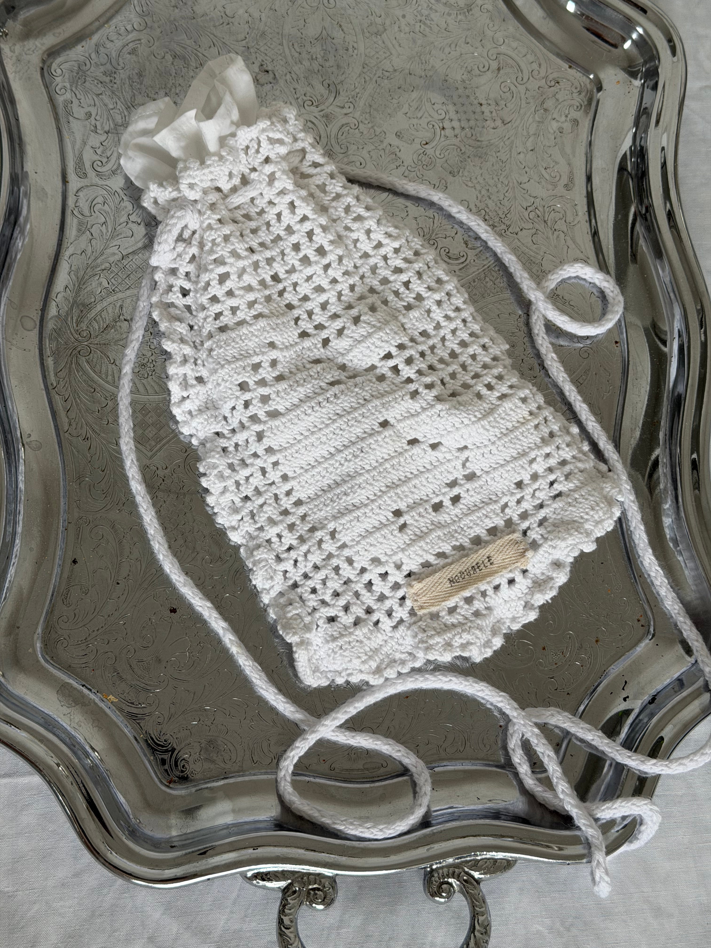 Fillet Crochet Pouch Bag