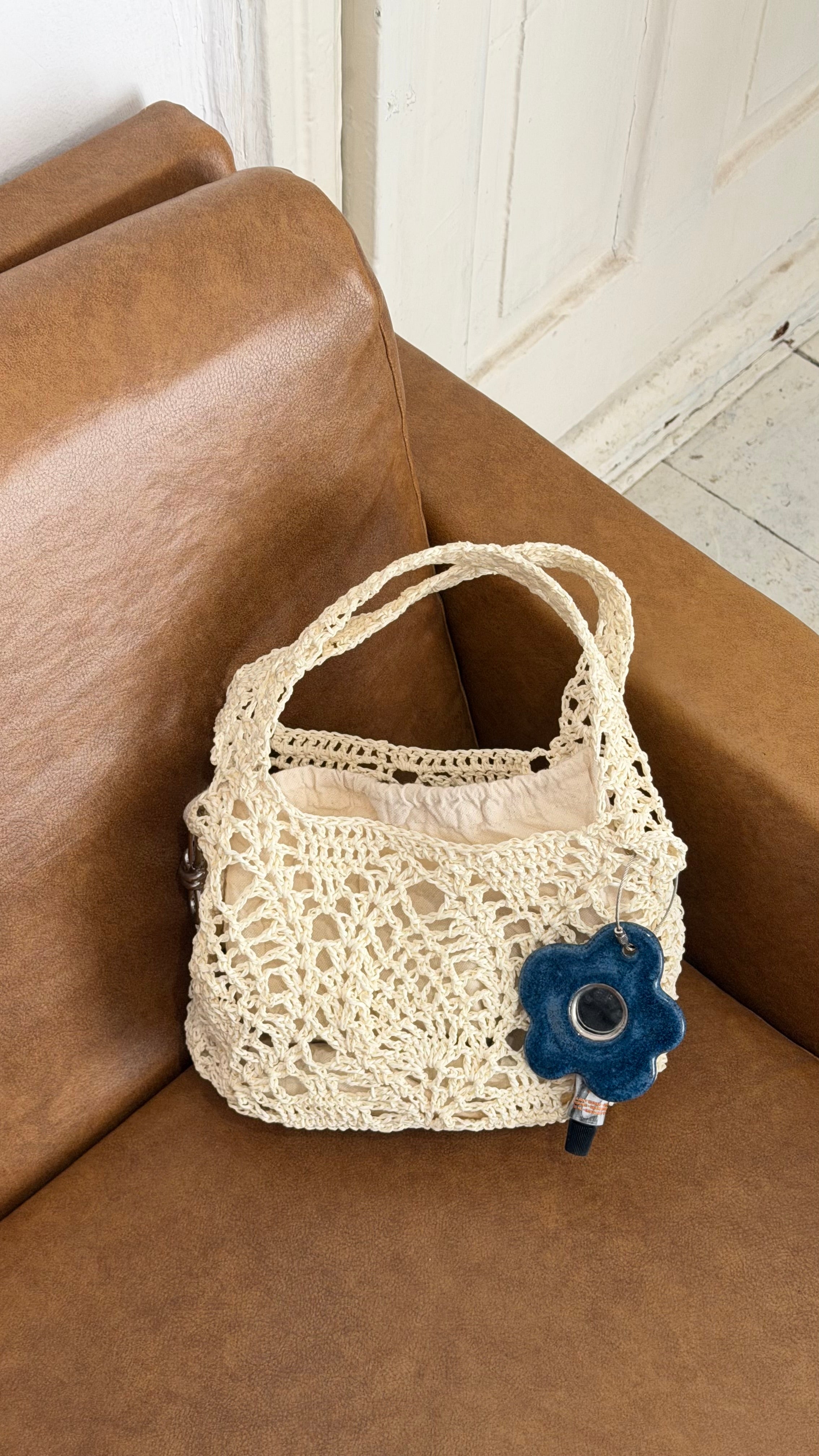 “Pineapple” mini crochet bag